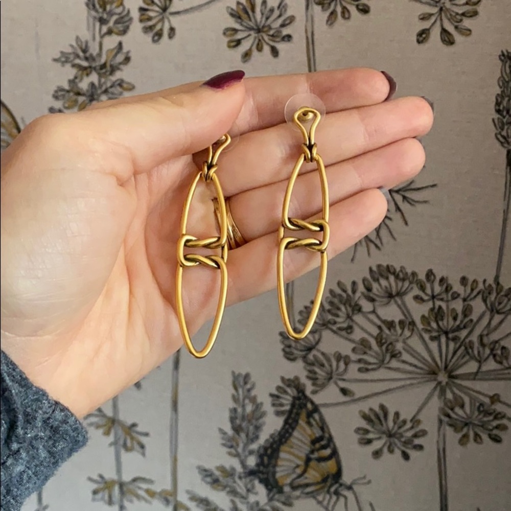 Kendra Scott Fallyn Linear Earrings Vintage Gold